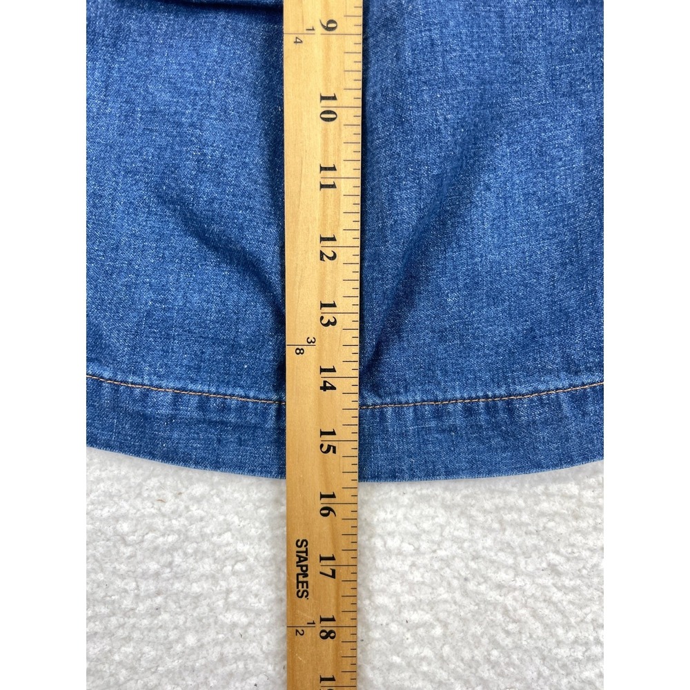 Madewell Top Convertible Tie-Back Alberta Wash Women's Size XS Blue Cami Casual - Picture 6 of 10